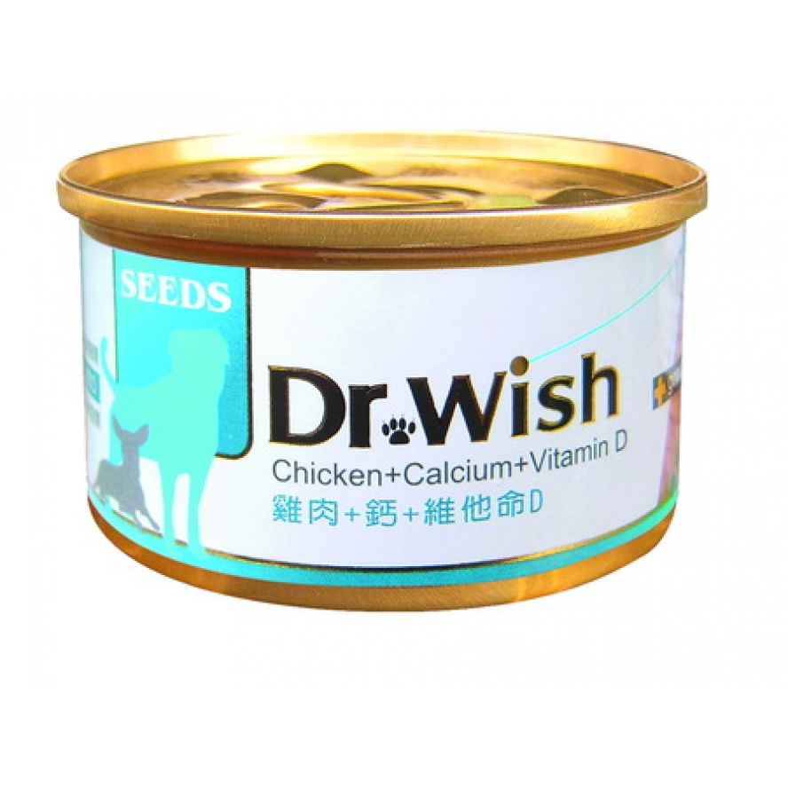 獸醫通路專賣~Dr. Wish愛犬營養食(雞肉+鈣+維他命D泥狀)/85g