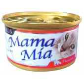 (泰國製)MamaMia貓餐罐~鮮嫩純雞肉/85g凍罐