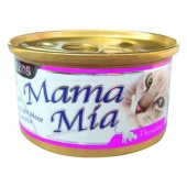 (泰國製)MamaMia貓餐罐~雞肉+白身鮪魚+蕃茄/85g凍罐
