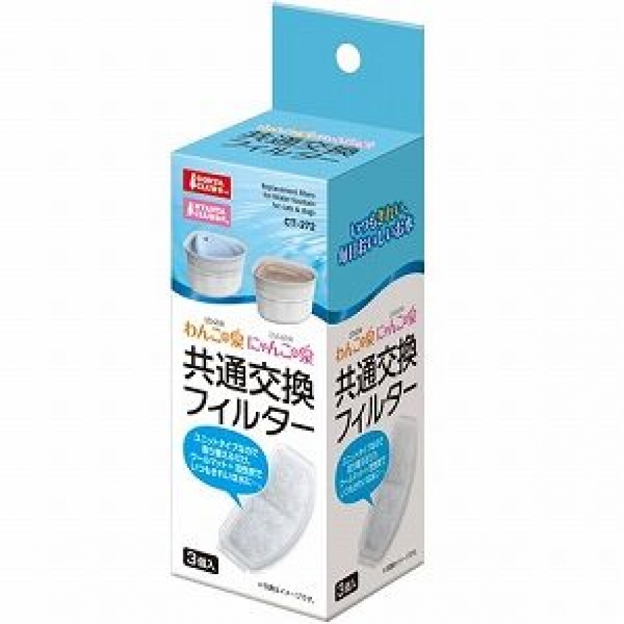 日本MARUKAN三角循環飲水機替換棉蕊，健康活水 /犬貓
