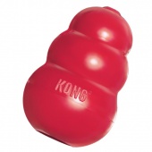 美國KONG Classic，彈跳方向不可測的填充抗憂鬱玩具 /紅