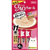 全面特價!日本CIAO 超美味貓咪液態零食-11歲鰹魚+鮪魚