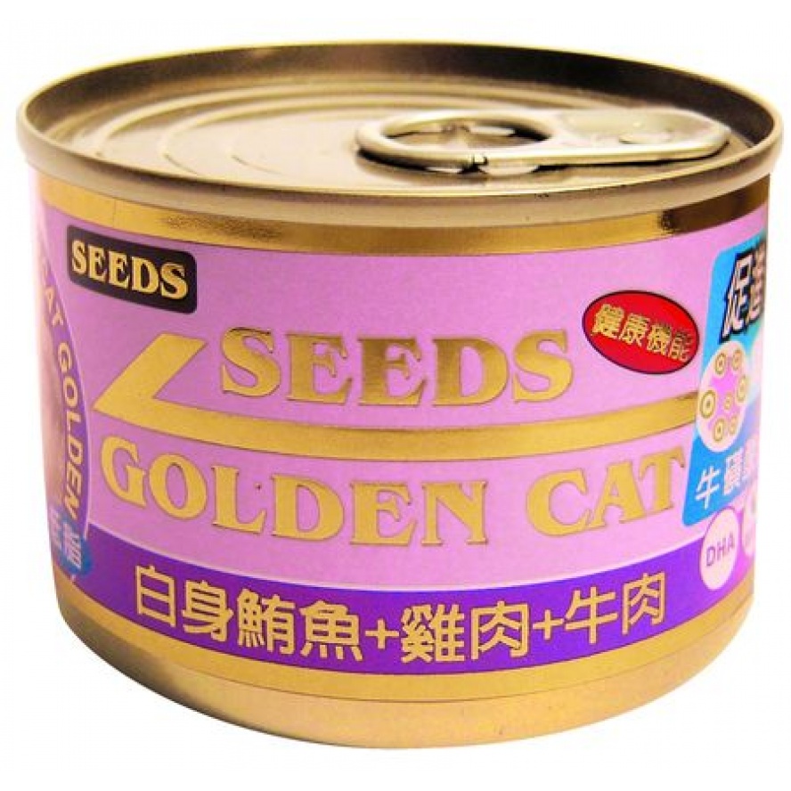 Golden Cat 頂級黃金貓罐 (鮪魚+雞肉+牛肉) /170G，加大更划算
