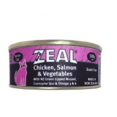 (保存2020.3.2)【主食罐】紐西蘭ZEAL天然無穀低敏貓罐+Q10/雞肉鮭魚(老貓)