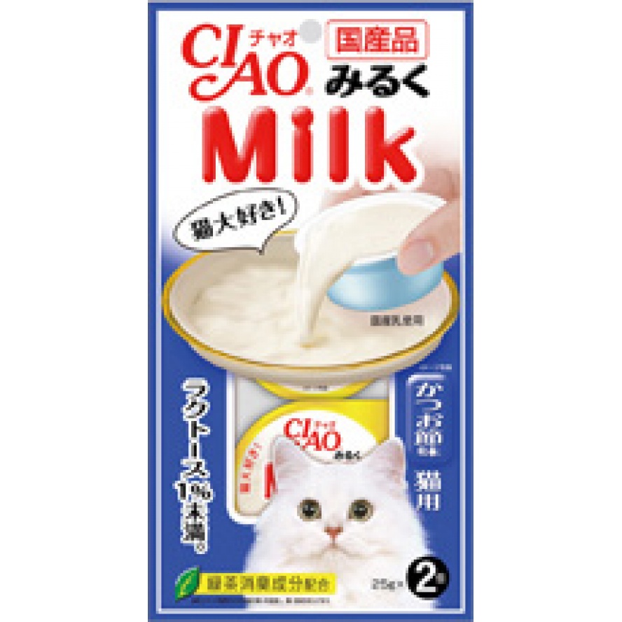 (保存2017.11.05)超美味!日本CIAO米魯克牛奶杯-牛奶+柴魚片風味/25g*2入