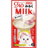 超美味!日本CIAO米魯克牛奶杯-牛奶原味/25g*2入