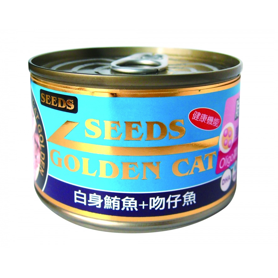 新口味!Golden Cat頂級黃金貓罐 (白身鮪魚+吻仔魚) /170G，加大更划算