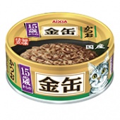 (日本製)Aixia 頂級金罐水煮系列~15歲老貓/鰹魚口味_[4]