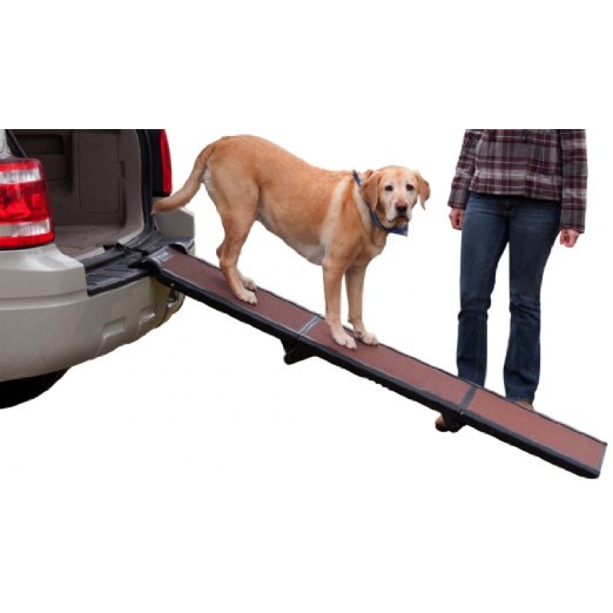 美國PetGear 摺疊三階爬坡道~輔助中大型犬上車/承重90公斤
