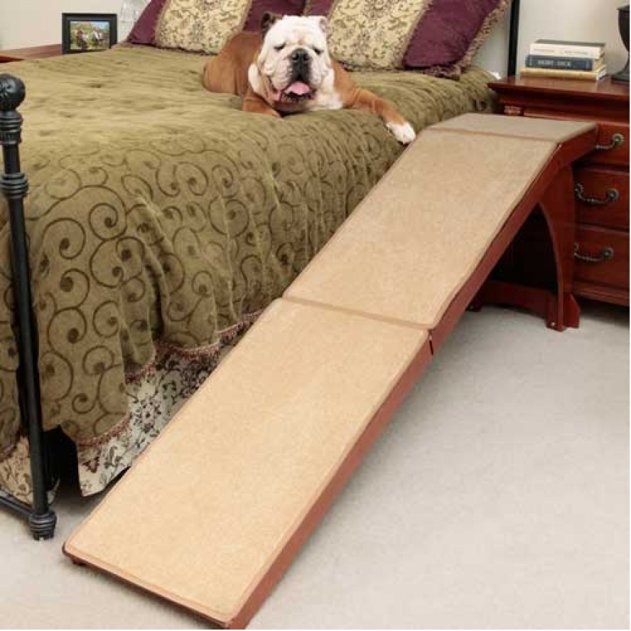 限量特價!美國solvit木質寵物家居『床頭斜坡樓梯』/床頭高約63公分