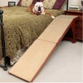 限量特價!美國solvit木質寵物家居『床頭斜坡樓梯』/床頭高約63公分_[0]