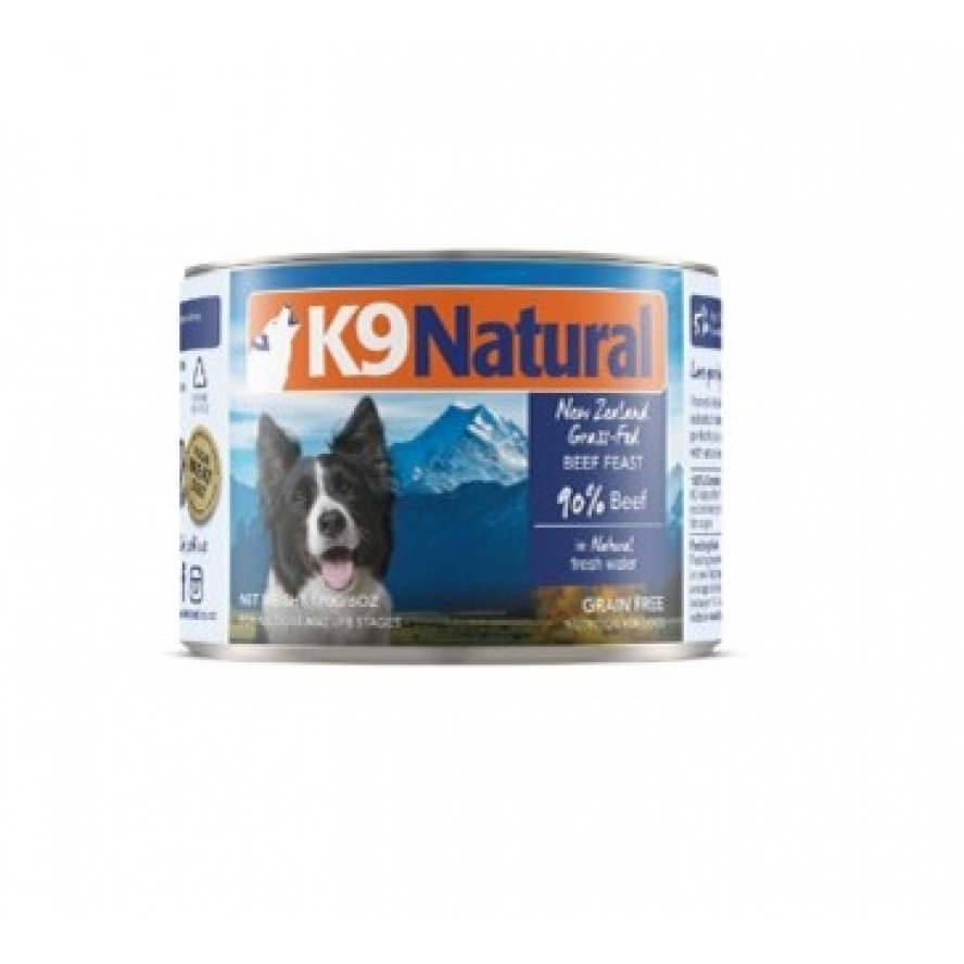 紐西蘭K9狗狗無穀主食罐，90%含肉量/牛肉，170g