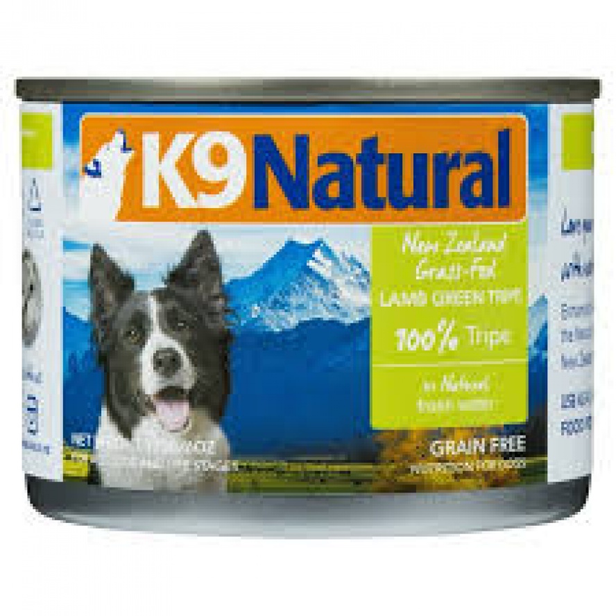紐西蘭K9狗狗無穀主食罐，90%含肉量/鮮草羊肚，170g