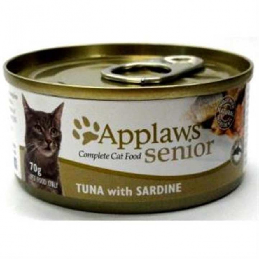 (保存2022.5.15)頂級英國Applaws主食貓罐，70g-熟齡貓【鮪魚+沙丁魚】