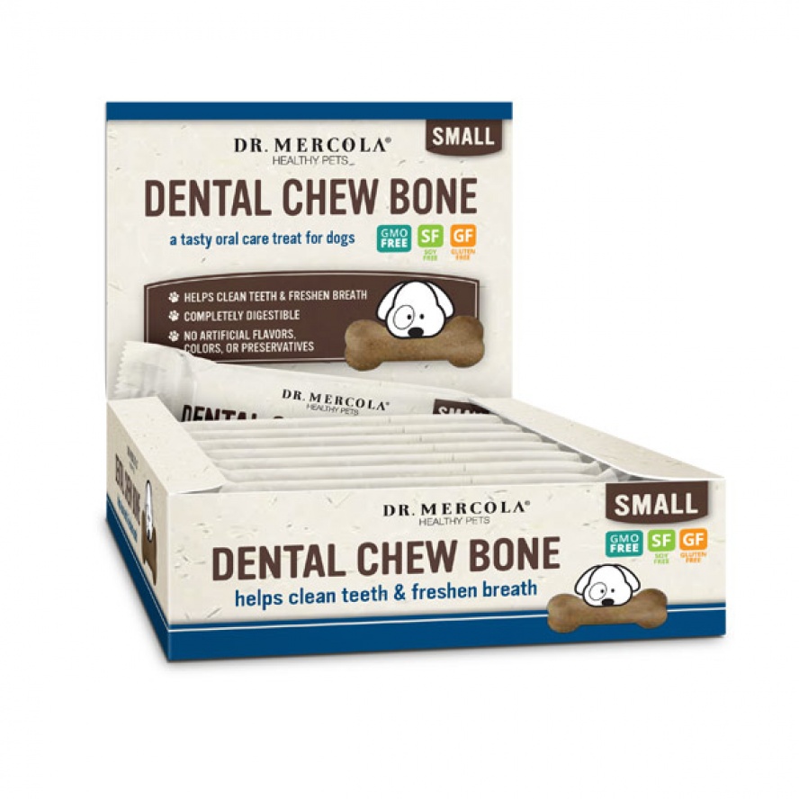 美國Dr. MERCOLA天然硬式潔牙骨，中小型犬(成犬)/單隻入