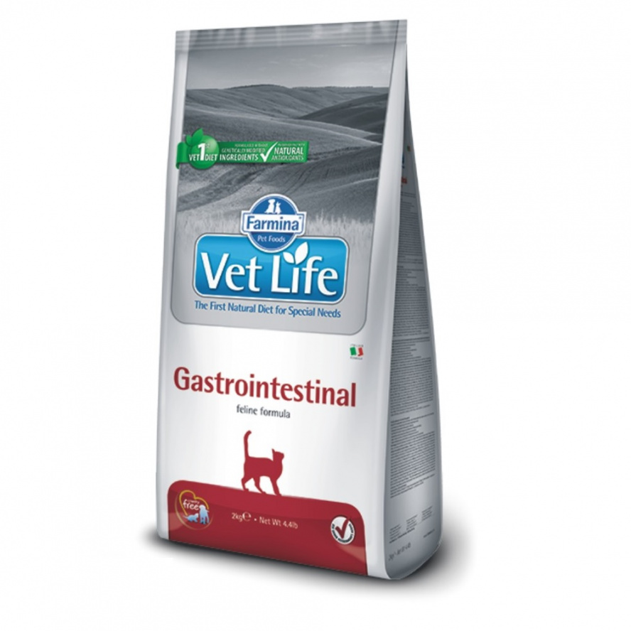 義大利法米納Vet Life獸醫寵愛天然處方貓糧~VC1 貓用腸胃道配方/2kg