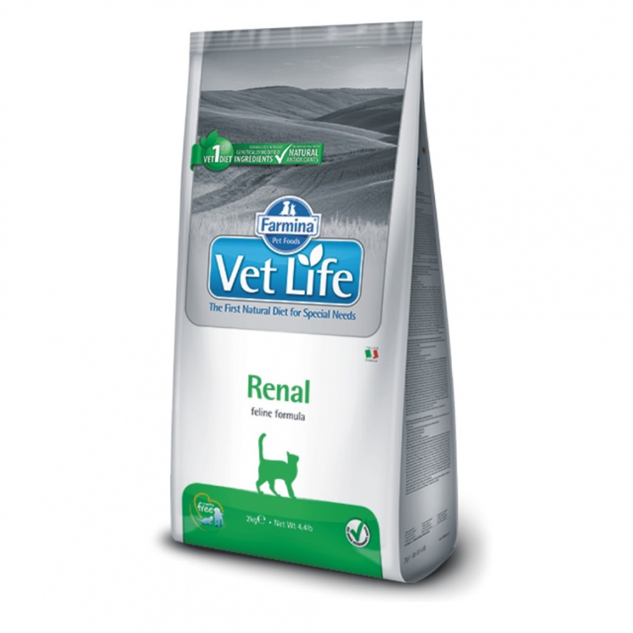 義大利Vet Life獸醫處方天然糧~腎臟配方食品(貓用)/2kg