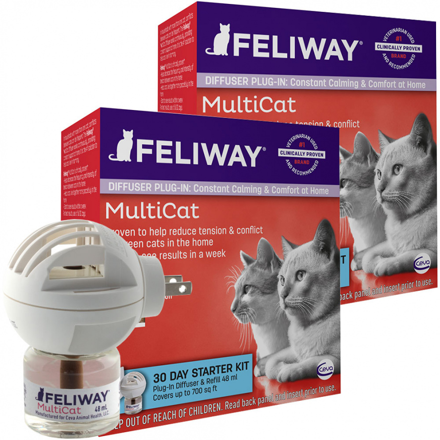 FELIWAY費利威貓咪費洛蒙多貓好朋友壁插式組合~有效阻止貓咪之間常見的緊張和衝突