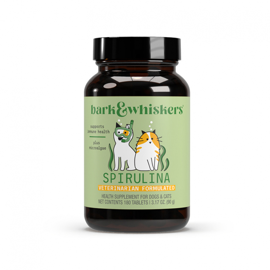 美國Dr. MERCOLA新包裝新品牌Bark & Whiskers綠色螺旋～微藻蝦青素＋螺旋藻錠/180錠